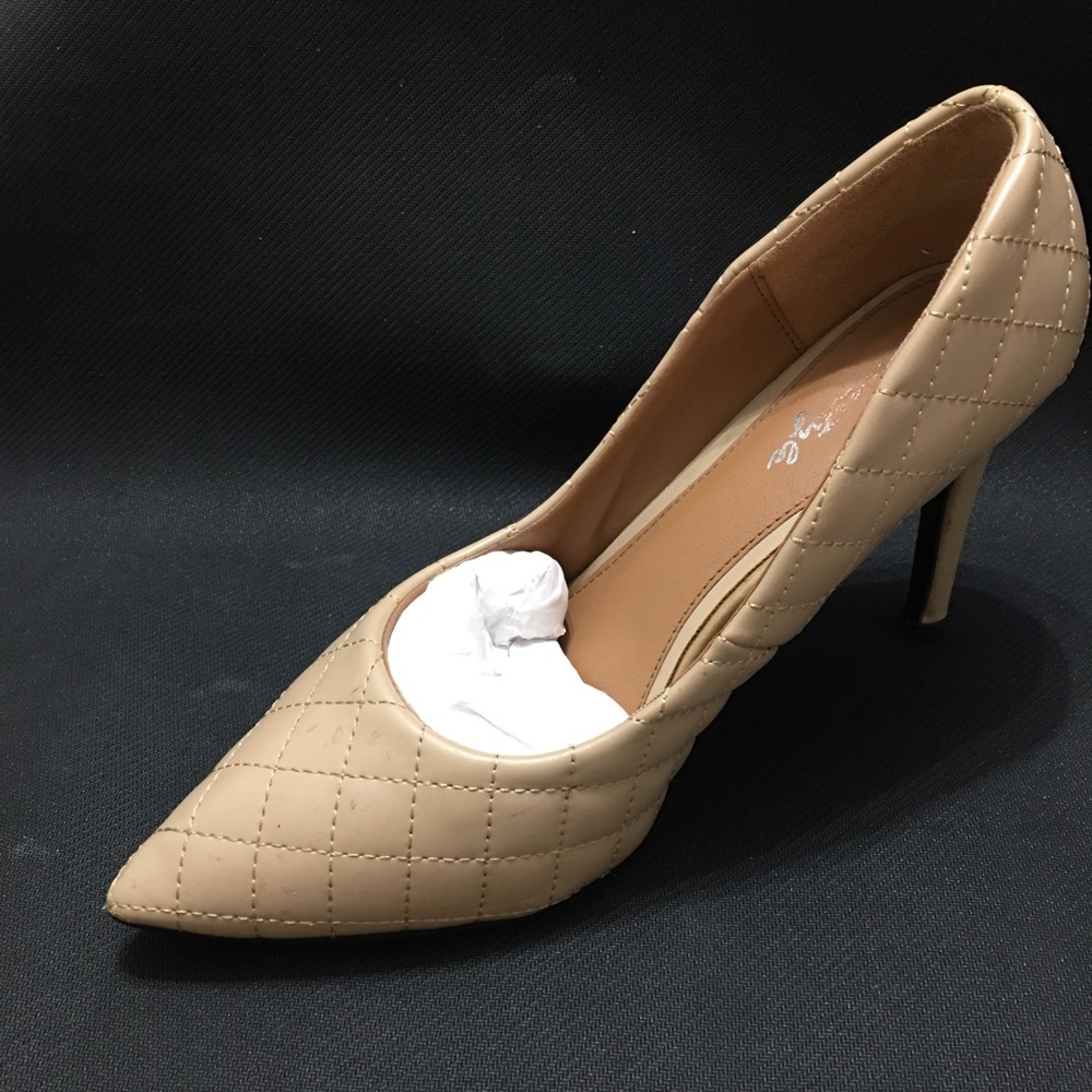 HERSTYLE Quilted Pointed-toe Heels